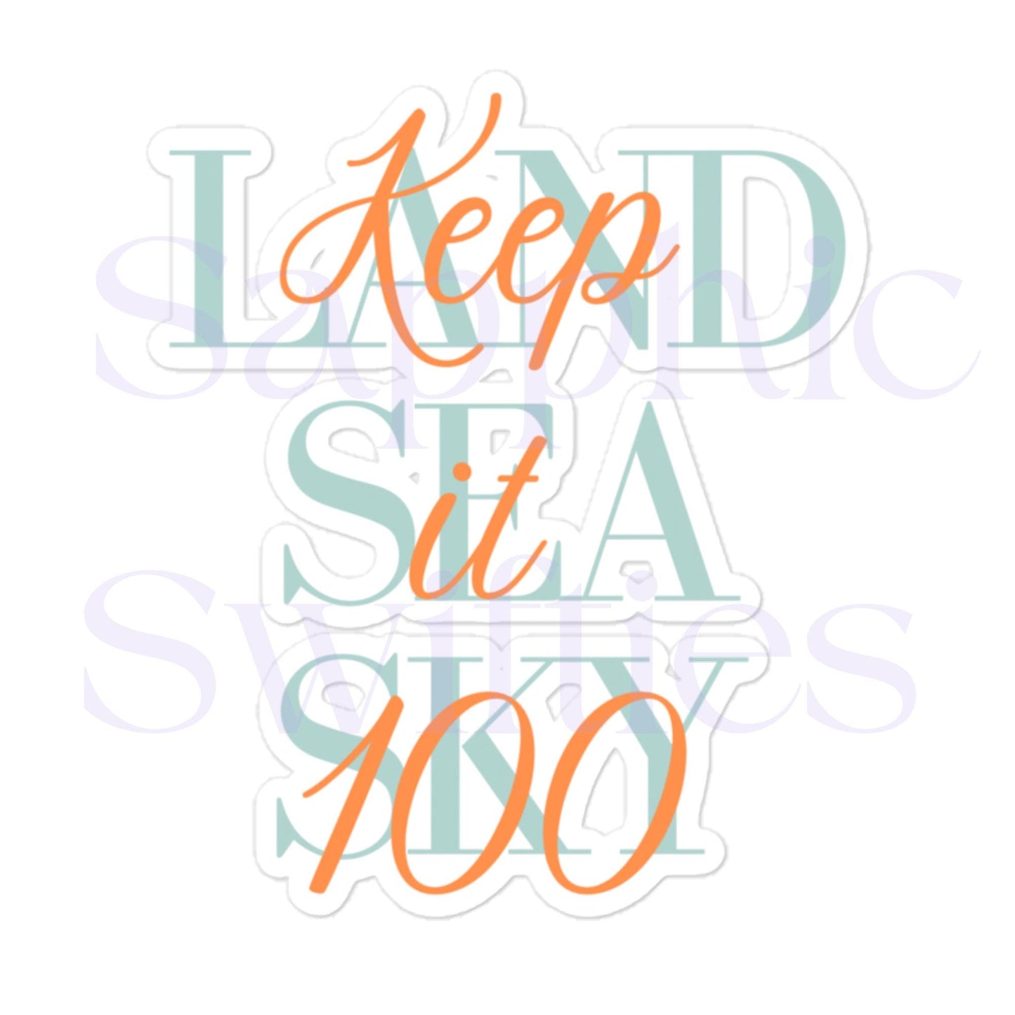 Keep it 100 Land Sea Sky Swiftie Opalite Sticker