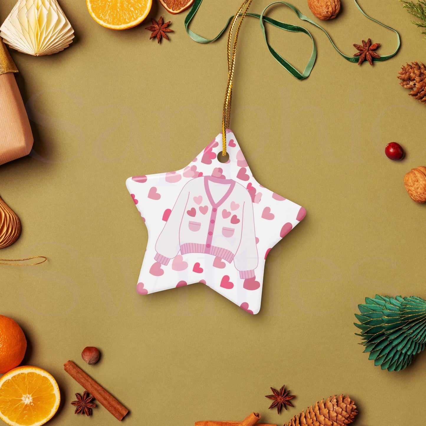 Lover Cardigan Ceramic Star Ornament