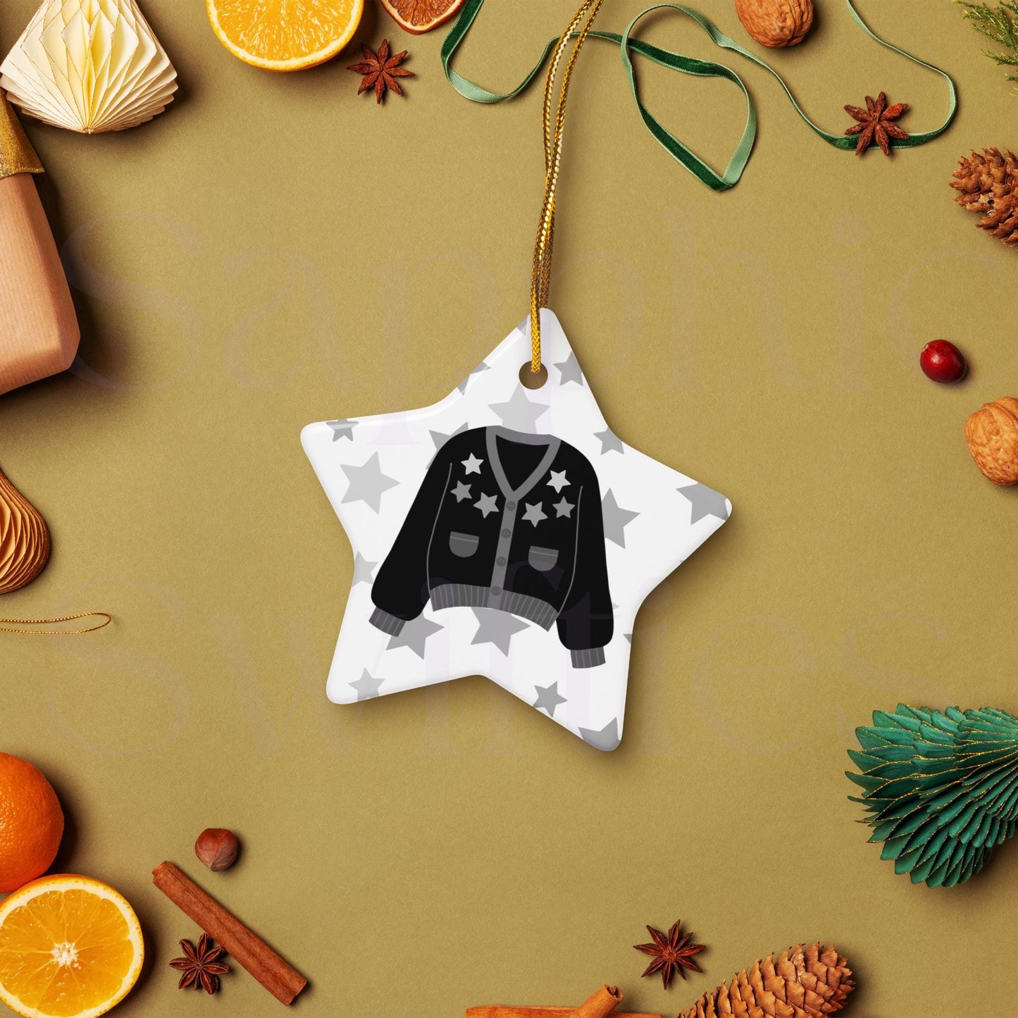 Reputation Cardigan Ceramic Star Ornament
