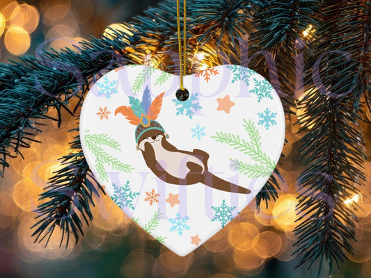 Showgirl Otter TLOAS Ceramic Ornament