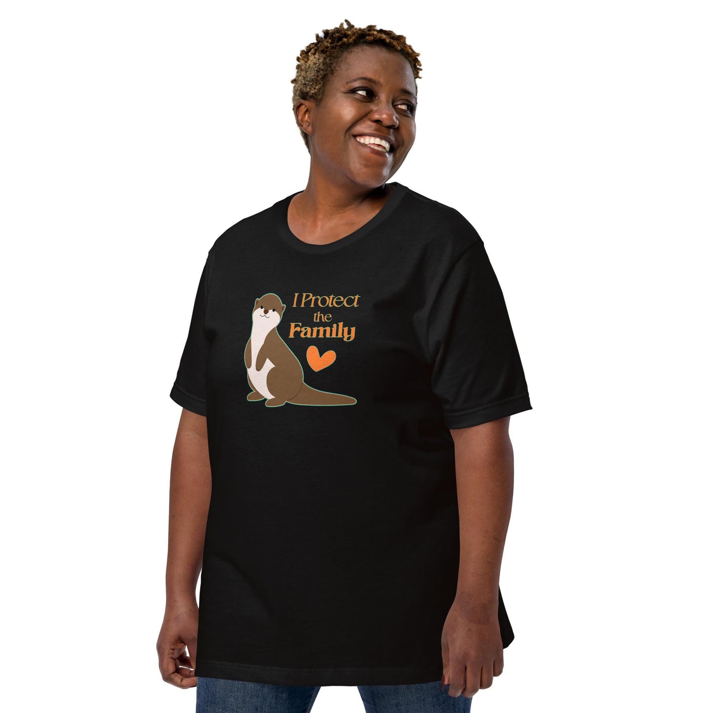 I Protect the Family Otter Figure Tee