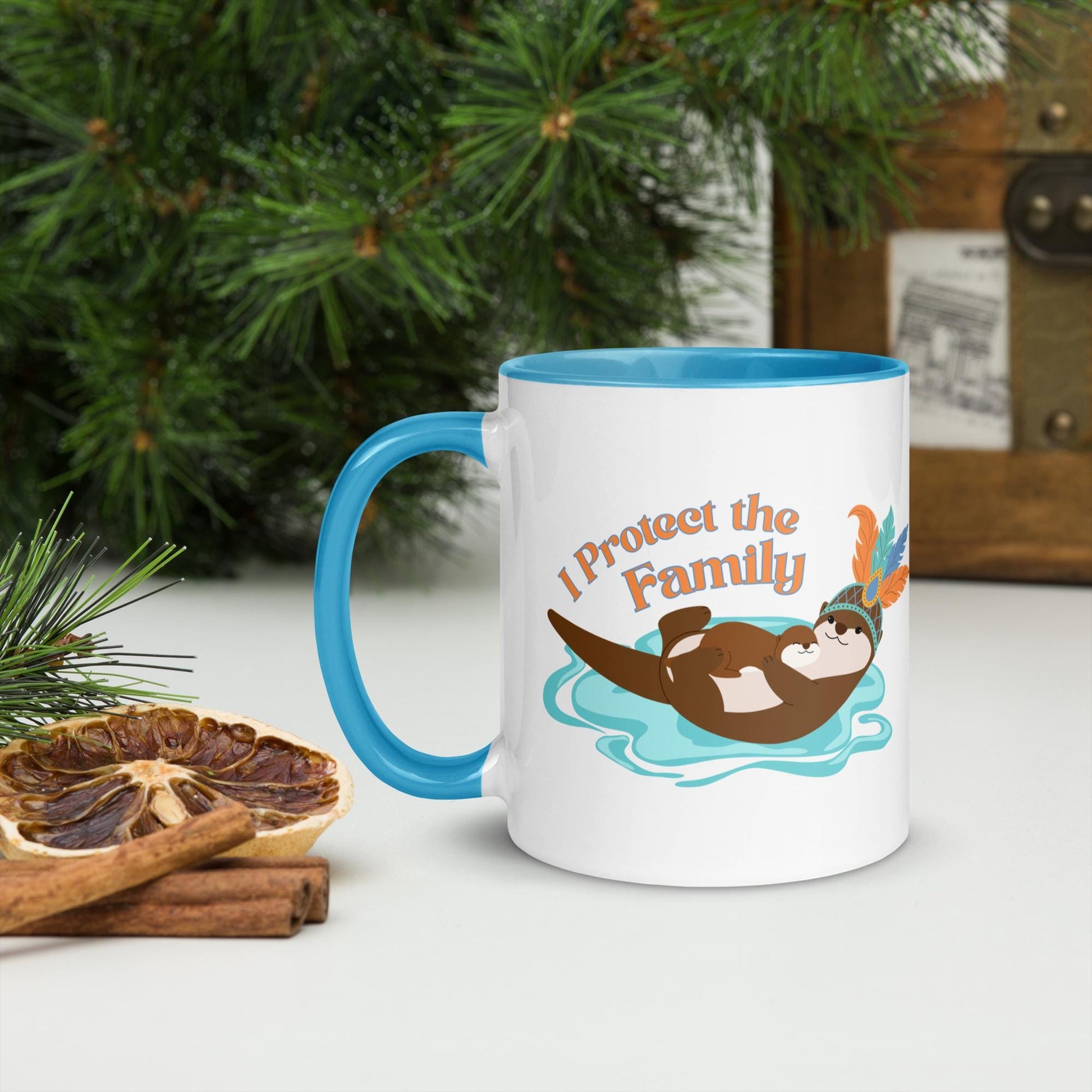 Showgirl Otter Mama I Protect the Family Mug