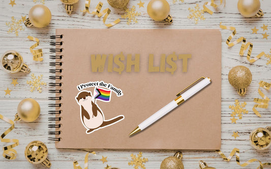 I Protect the Family LGBTQ+ Otter Sticker