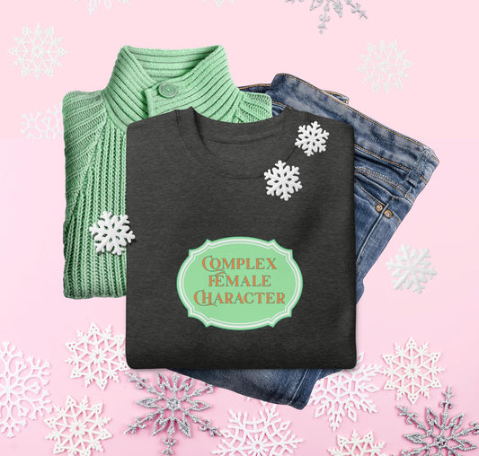 Complex Female Character Cozy Crewneck Sweatshirt