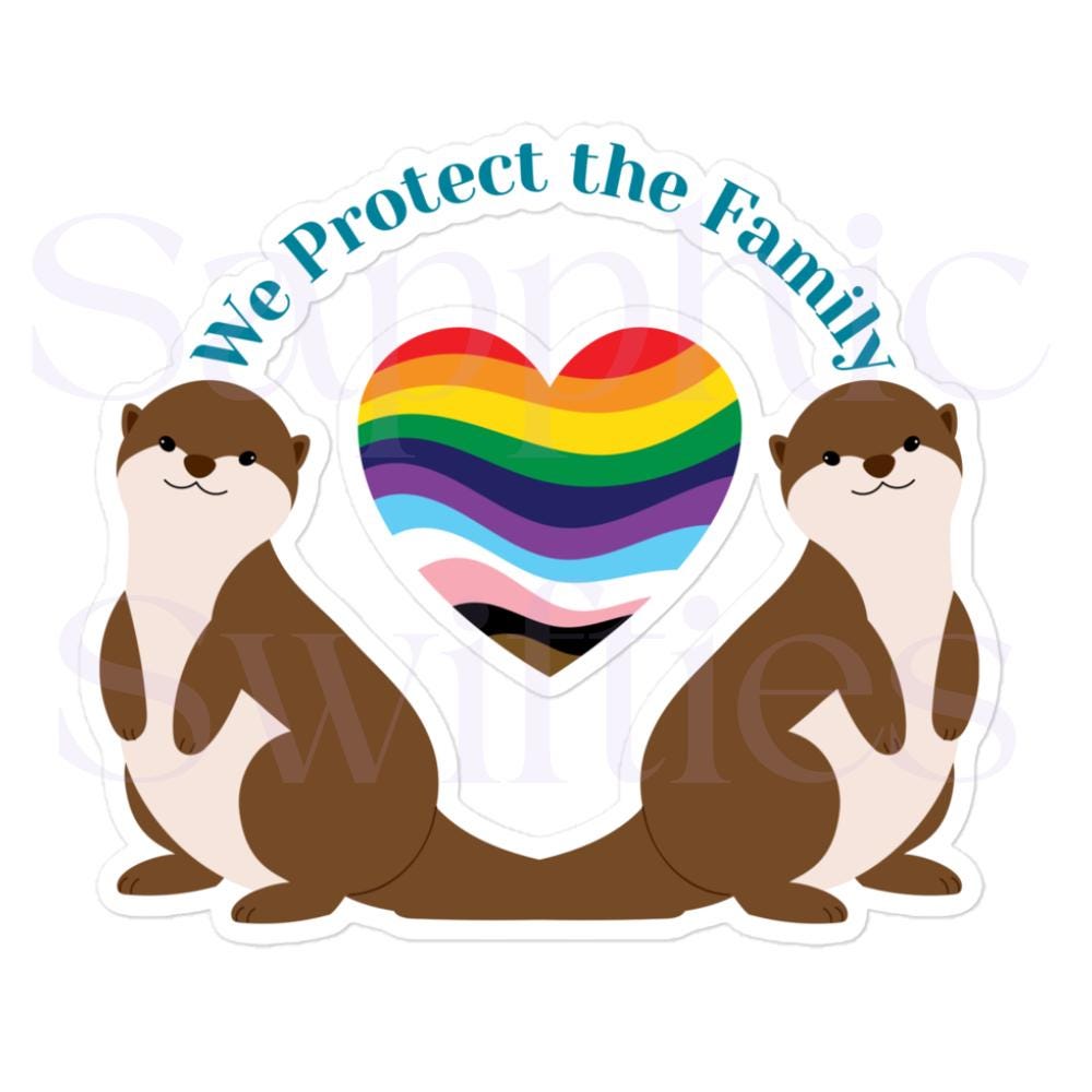 We Protect the Family Swiftie Otter Sticker