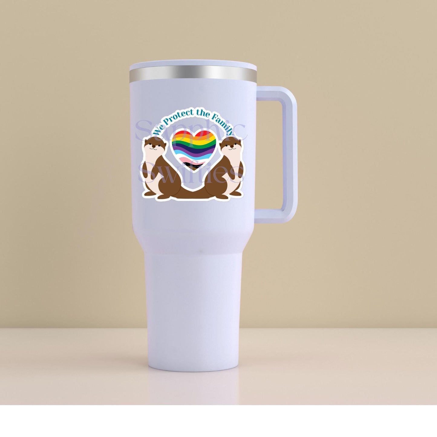 We Protect the Family Swiftie Otter Sticker