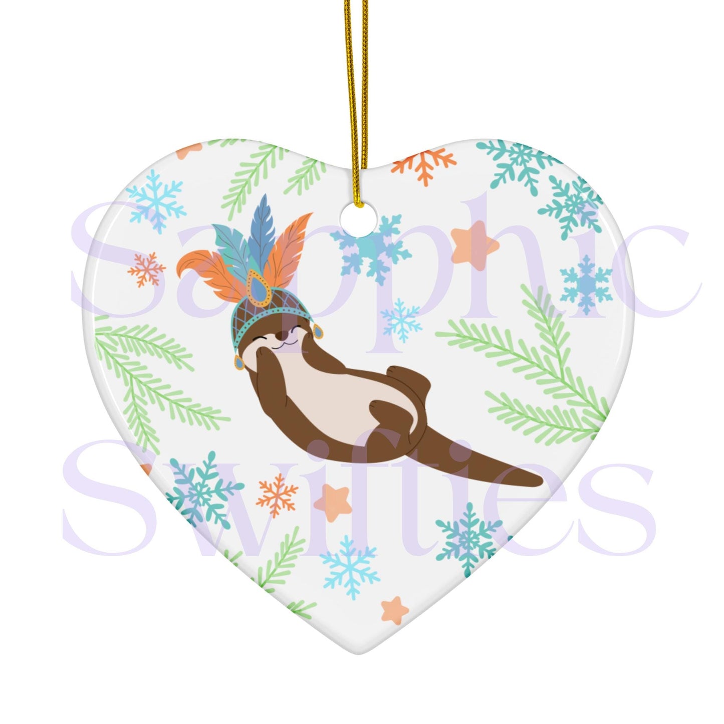 Showgirl Otter TLOAS Ceramic Ornament