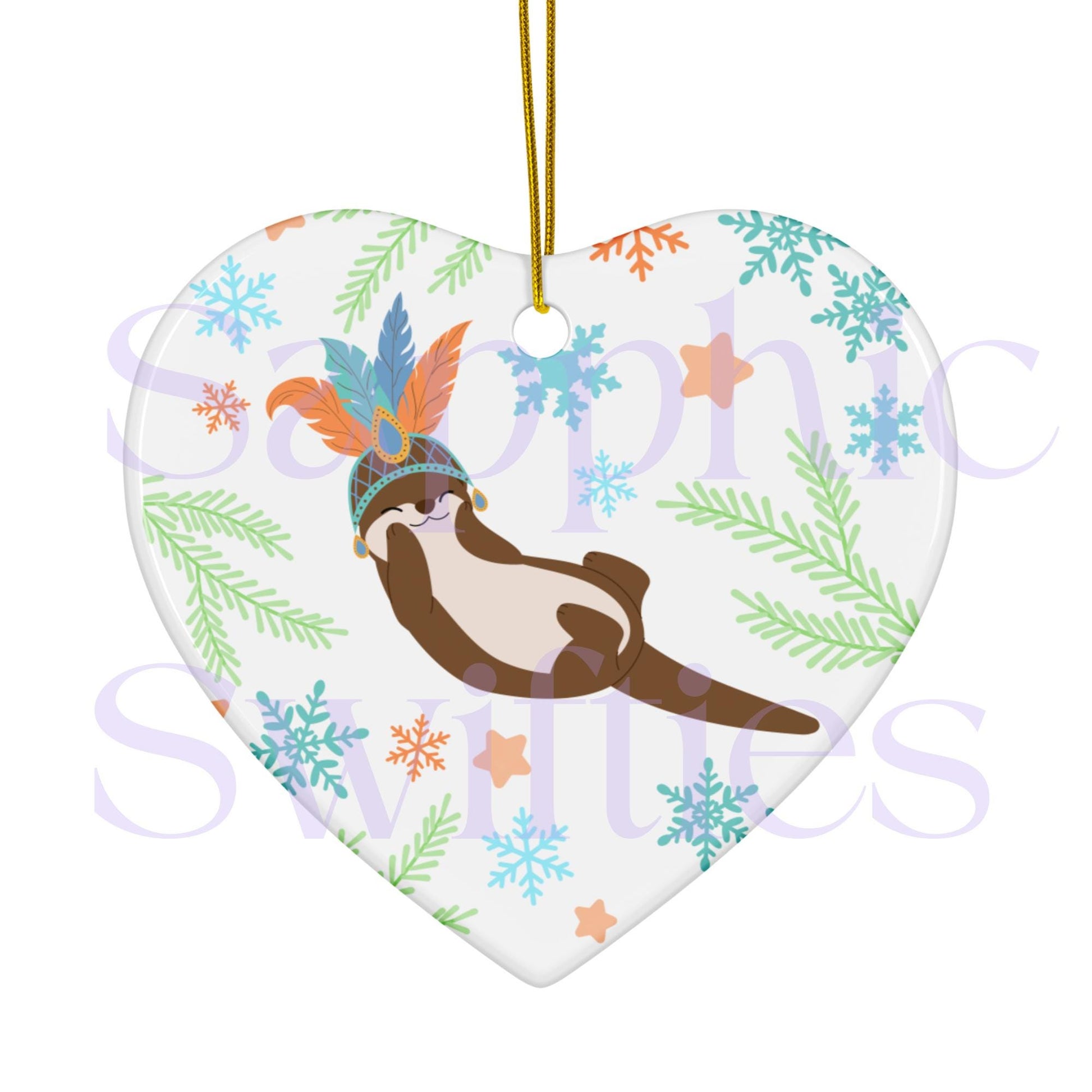Showgirl Otter TLOAS Ceramic Ornament