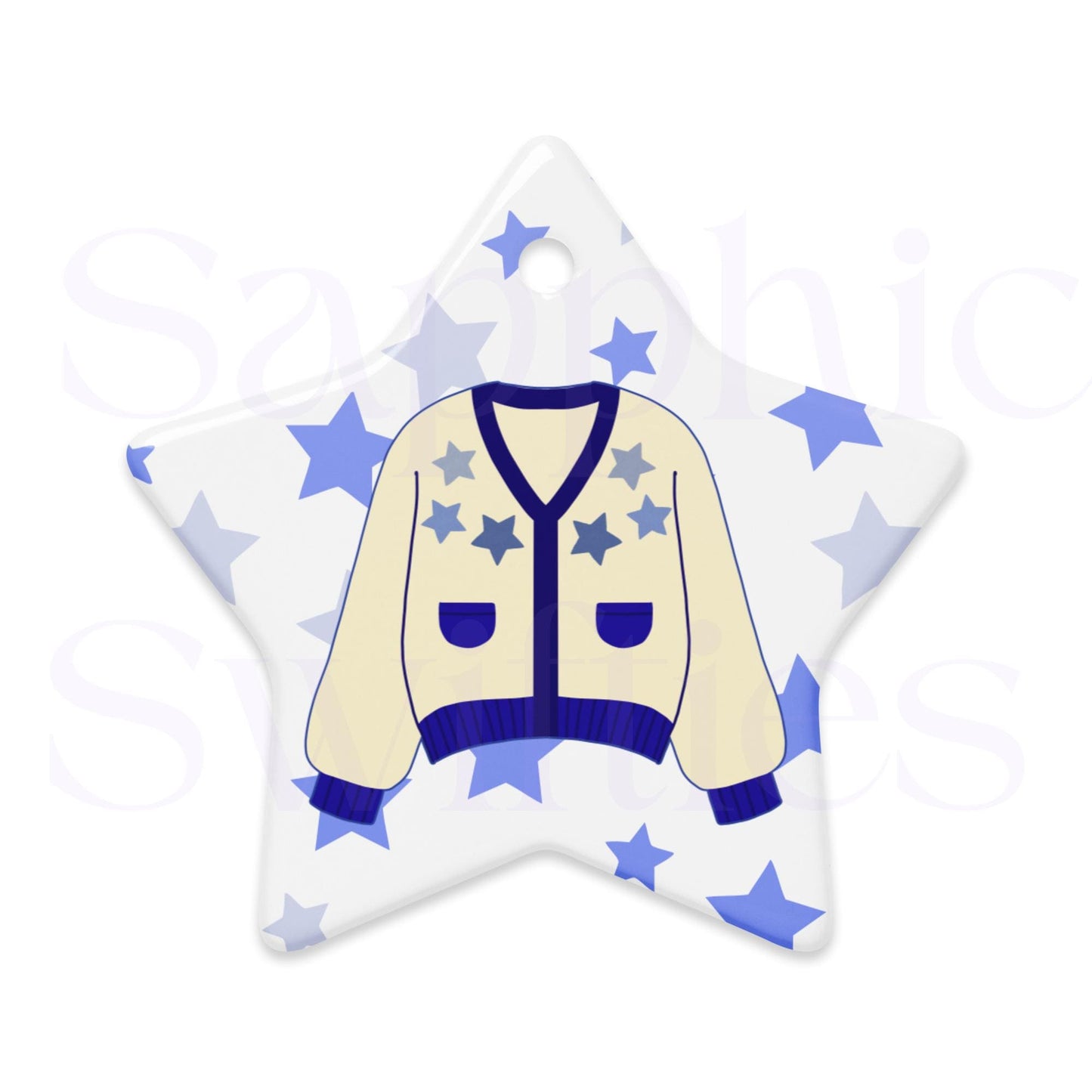 Folklore Cardigan Swiftie Star Ornament