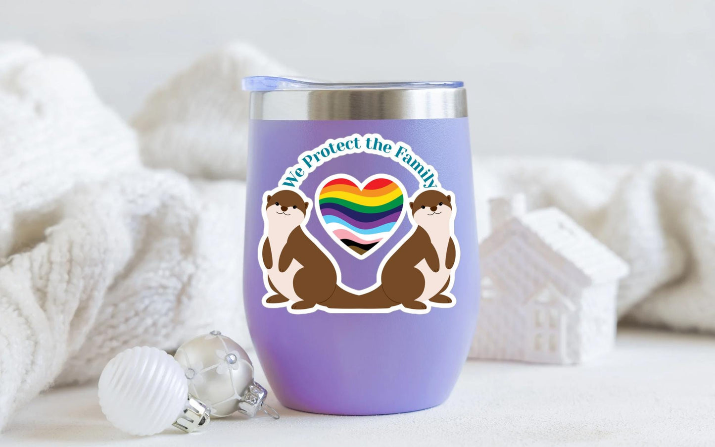 We Protect the Family Swiftie Otter Sticker