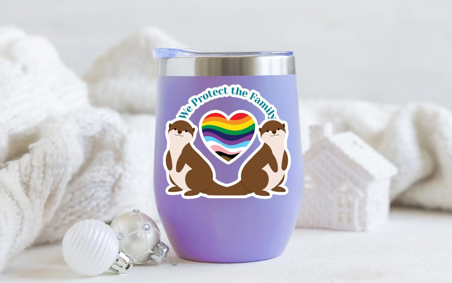 We Protect the Family Swiftie Otter Sticker