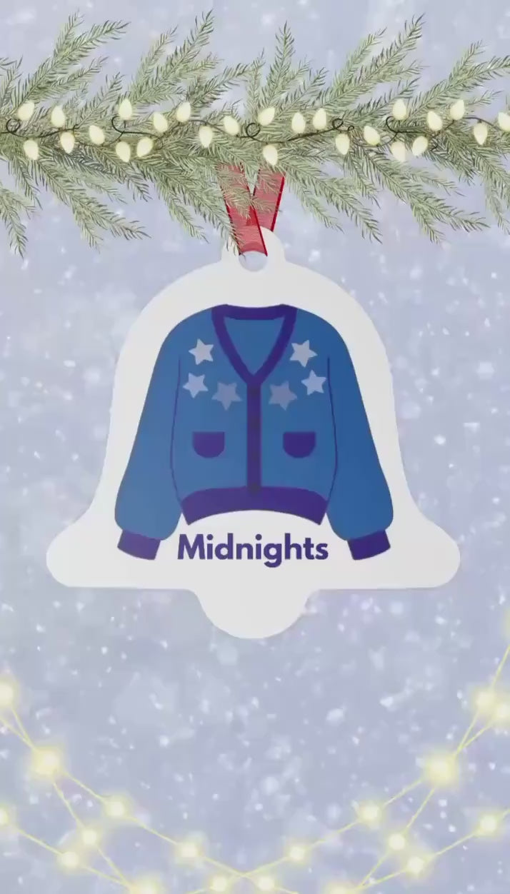Midnights Cardigan Swiftie Ornament