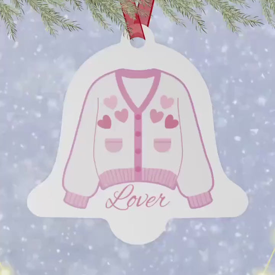 Lover Cardigan Swiftie Metal Bell Ornament